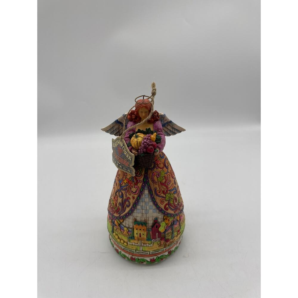 Jim Shore Heartwood Creek Bountiful Angel C117675 Angel‎ 9.5" Figurine